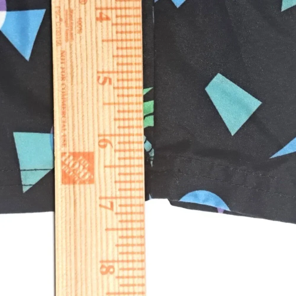 No Boundaries Men's Multicolor Hawaii Palm Mesh Lined Swim Trunks Size L (36/38)